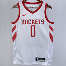 Rockets WESTBROK #0 White Home NBA Jerseys