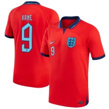 KANE #9 England 1:1 Away Red Fans Jersey 2022/23 ★★