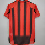 2004/2005 AC Milan Home Retro Soccer Jersey (All Patch 全臂章)