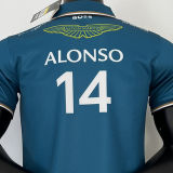 ALONSO #14 Aston Martin F1 Green Team POLO T-Shirt 2023 (有领 阿斯顿马丁)