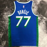 Mavericks DONCIC #77 Blue City Edition NBA Jerseys