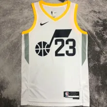 2023 Jazz MARKKANEN #23 White NBA Jerseys