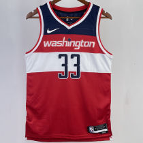 2023/24 Wizards KUZMA #33 Red Away NBA Jerseys