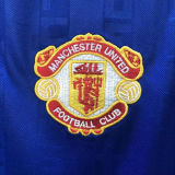 1988-1990 M Utd Away Blue Retro Soccer Jersey