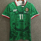 1998 Mexico Home Retro Long Sleeve Soccer Jersey