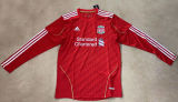 2010/11 LFC Home Red Long Sleeve Retro Soccer Jersey