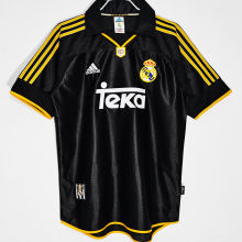 1999/01 RM Black Away Retro Soccer Jersey