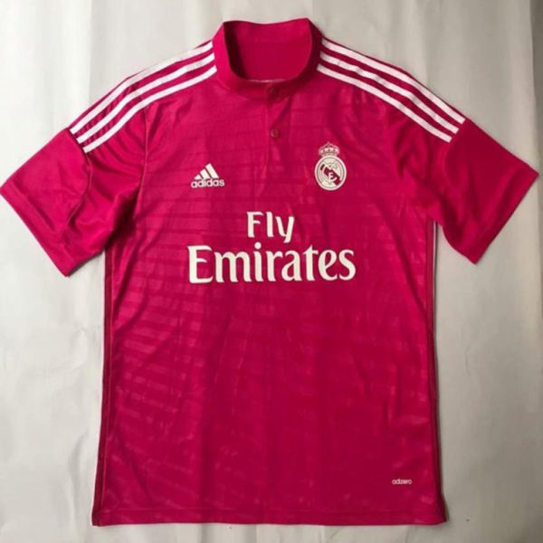 2014-2015 RM Away Pink Retro Soccer Jersey