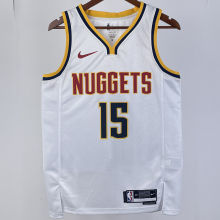 2023/24 Nuggets JOKIC #15 White NBA Jerseys
