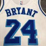 LA Lakers Bryant # 24 White NBA Jerseys Hot Pressed