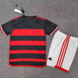 2024/25 Flamengo Home Kids Soccer Jersey