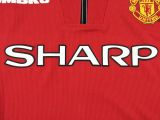 1998-1999 M Utd Home Retro Soccer Jersey Shirt