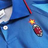 1995/96 AC Milan Away Blue Retro Soccer Jersey