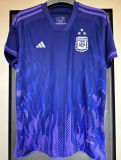 2022/23 Argentina 1:1 Quality Away Fans Jersey (3 Stars 3星)