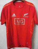 2021/22 All Blacks Red Rugby Shirt 全黑