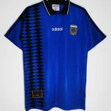 1994 Argentina Away Blue Retro Soccer Jersey