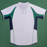 2002 Ireland Away White Retro Soccer Jersey