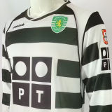 2001/03 Lisbon Home Retro Long Sleeve Soccer Jersey