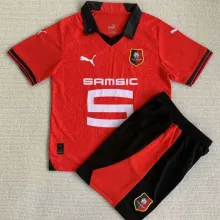 2023/24 Rennais Home Kids Soccer Jersey