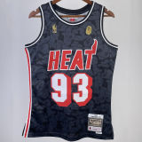 1993 Miami Heat BAPE×M&N #93 Black NBA Jerseys