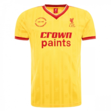 1985-1986 LFC Third Away Yellow Retro Soccer Jersey