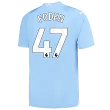 FODEN #47 Man City 1:1 Home Blue Fans Jersey 2023/24 (League Font) ★★