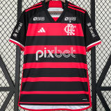 2024/25 Flamengo 1:1 Quality Home Fans Jersey (All Sponsor 全广告)