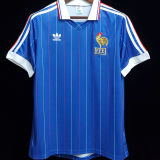 1982 France Home Blue Retro Soccer Jersey