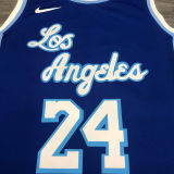 LA Lakers Bryant # 24 Blue NBA Jerseys Hot Pressed