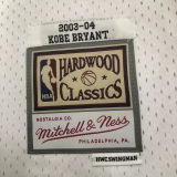 2003/04 Lakers BRYANT #8 Retro White NBA Jerseys热压