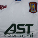 1995/96 Aston Villa Away White Retro Soccer Jersey