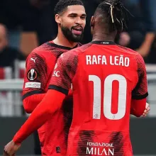 Rafa Leão #10 AC Milan 1:1 Home Fans Jersey 2023/24 (UCL Font 欧冠字体 ) ★★