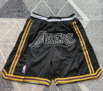 Lakers Black Four Bags NBA Pants