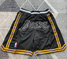 Lakers Black Four Bags NBA Pants