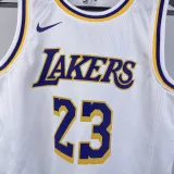 Lakers JAMES #23 White Kids NBA Jersey 热压
