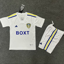 2023/24 Leeds United Home White Kids Soccer Jersey