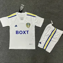 2023/24 Leeds United Home White Kids Soccer Jersey