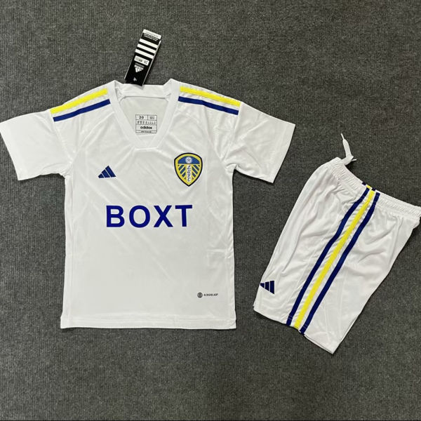 2023/24 Leeds United Home White Kids Soccer Jersey
