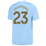 2023/24 Man City 1:1 Quality Home Blue Fans Soccer Jersey