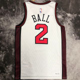 Bulls BALLE #2 White City Edition NBA Jerseys