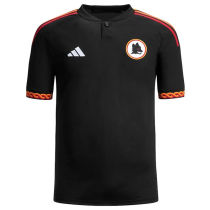 2023/24 Roma Third Black Fans Soccer Jersey