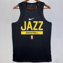 2023/24 Jazz Black Training Tank Top NBA Jerseys