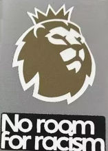 2023/24 Premier League Rubber Gold Patch + No room For racism 新 英超胶章 +黑色条 (You can buy it Or tell me to print it on the Jersey )