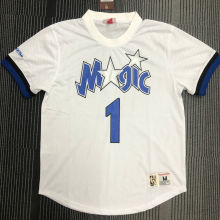 McGRADY # 1 MAGIC White Mitchell Ness Retro Jerseys