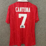 1992/94 M Utd Home Red Retro Soccer Jersey