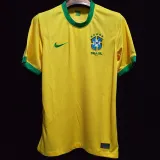 2020/21 Brazil Home 1:1 Quality Yellow Fans Soccer Jersey