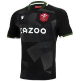2021/22 Wales Away Black Rugby Shirt 威尔士