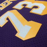 1998/99 Lakers RODMAN #73 Retro Purple NBA Jerseys热压
