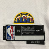 Nuggets JOKIC #15 City Edition Off White NBA Jerseys