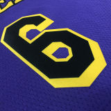 Lakers JAMES #6 Blue NBA Jerseys
